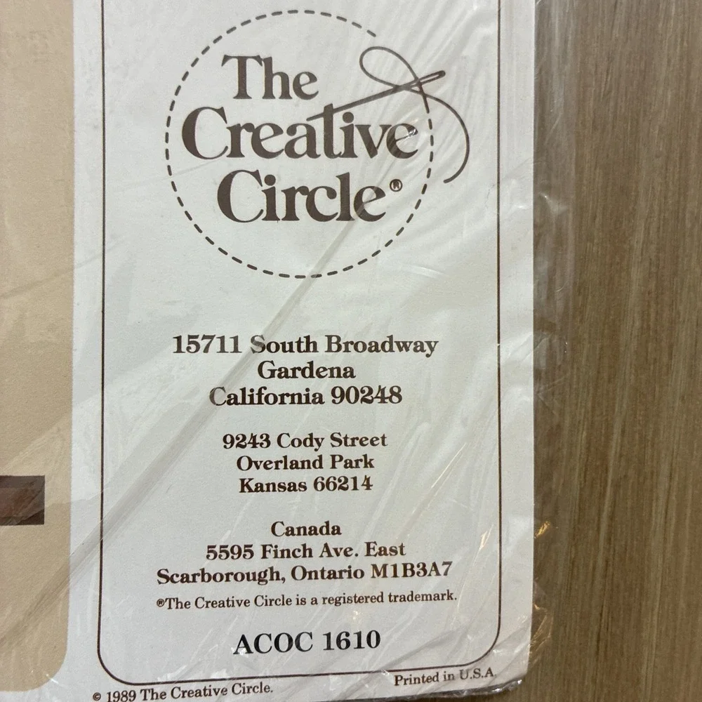 The Creative Circle Lot Of 3 Needlepoint Kits New Old Stock VTG 1989